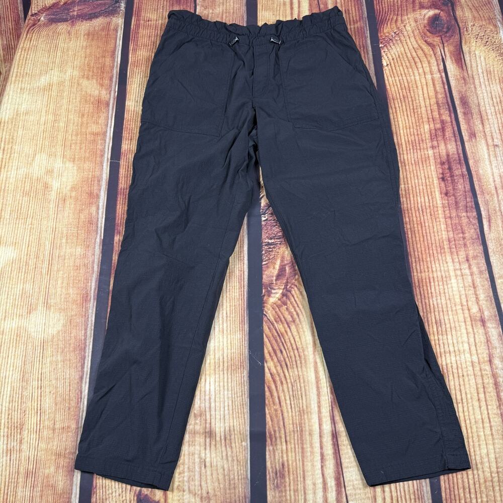 Athleta Pants Women 6 Black Ripstop Stretch Hiking Athletic Casual Zip Pockets